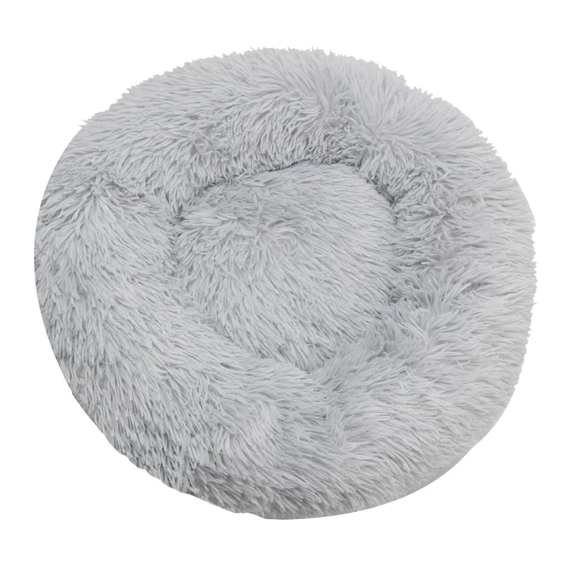 Washable Plush Round Pet Bed