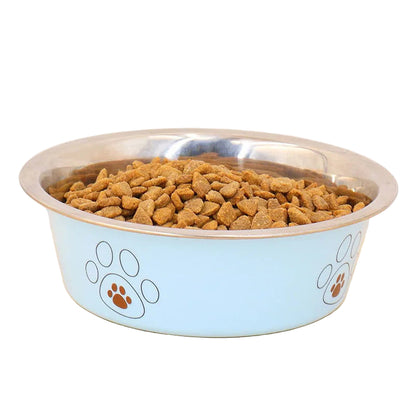 Paw Print Dog Bowl